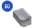 Plastic Enclosure with Clear Lid Universal 120x80x45mm Light Grey Polycarbonate IP66 / IP68 / IK07